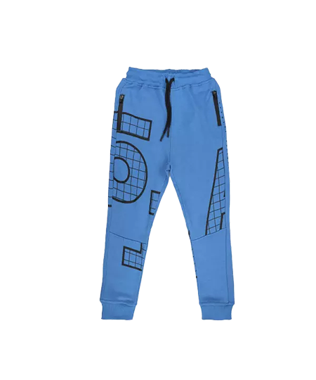 شلوار  پسرانه مدل اسلش ابی Type 2