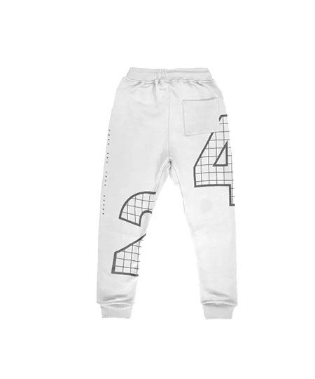 شلوار  پسرانه مدل اسلش سفید Type 1