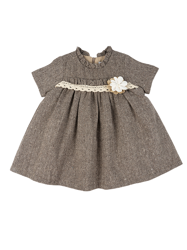 پیراهن دخترانه مدل گل پاییزی  1