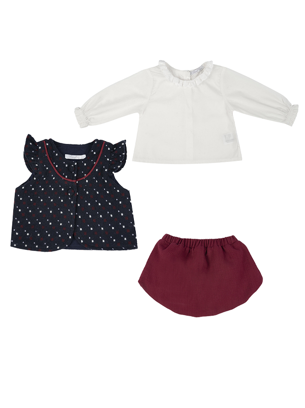 سه تیکه دخترانه مدل دخترک پاییز  5