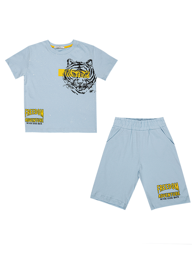 تیشرت و شلوارک پسرانه مدل پلنگ ادونچر 1