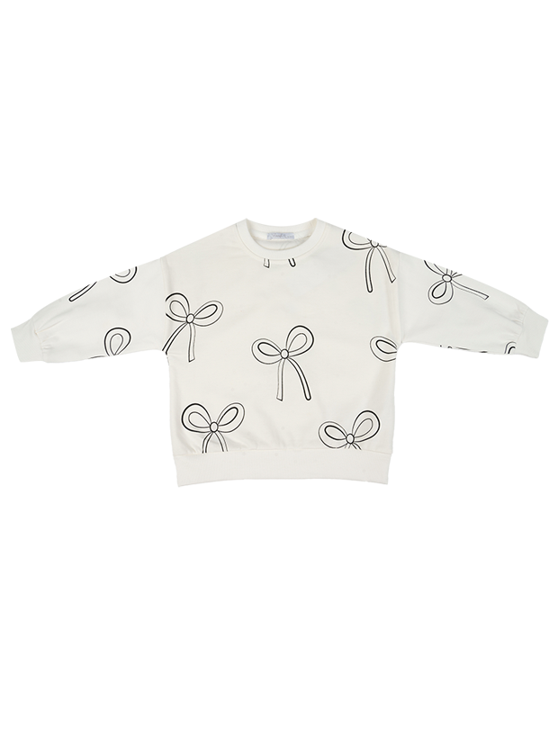 بلوز دخترانه مدل پاپیون سیاه و سفید  1