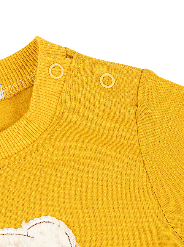 سه تیکه پسرانه مدل تدی زرد2 7