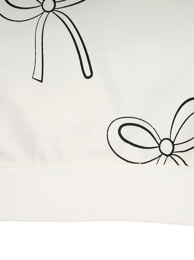 بلوز دخترانه مدل پاپیون سیاه و سفید3  3