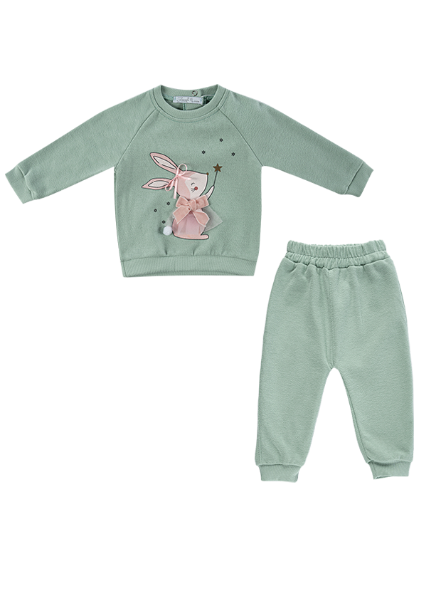 بلوز و شلواردخترانه مدل خرگوش بازیگوش  1