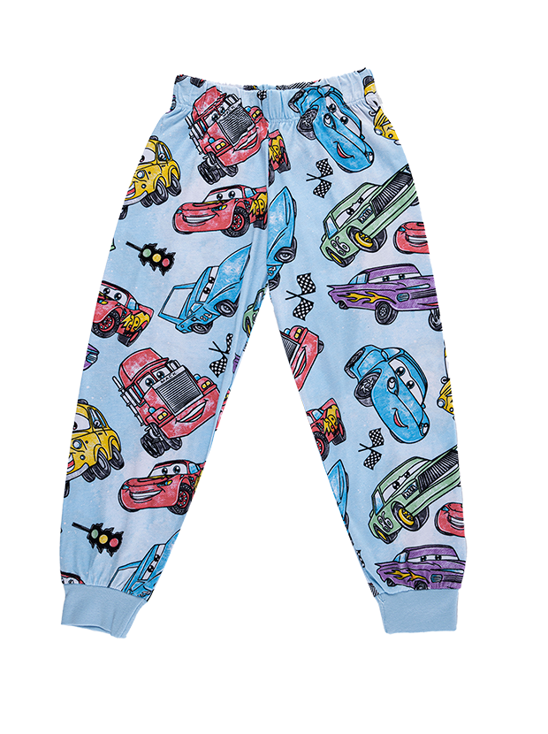 تیشرت و شلوار پسرانه مدل ماشین آبی 5