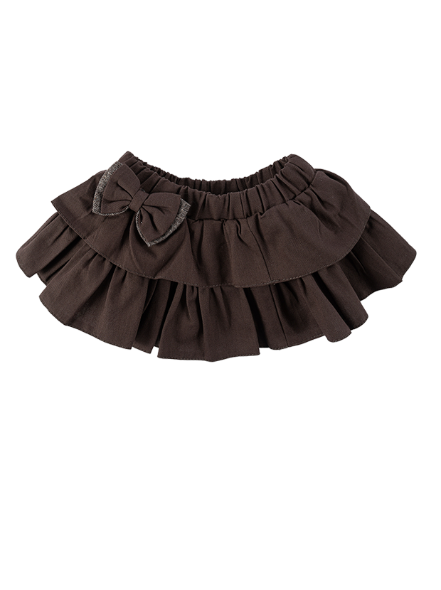 سه تیکه دخترانه مدل پروانه قهوه ای 2