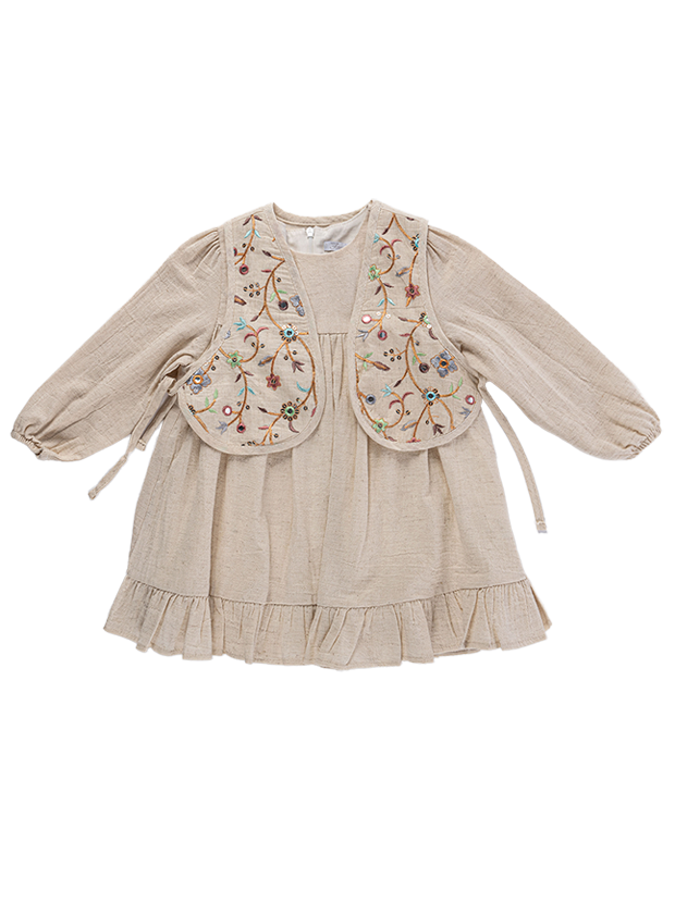 جلیقه و پیراهن دخترانه مدل یاس سلطان 2 1