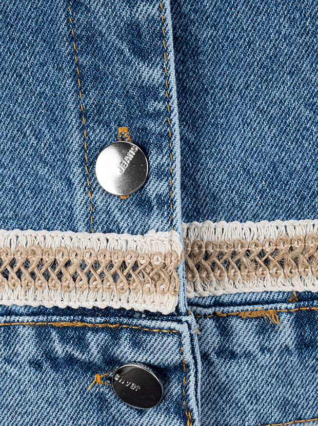 کت جین دخترانه مدل پارمیدا 3 4