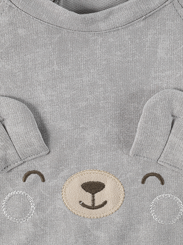 بلوز و شلوار پسرانه مدل خرگوش طوسی 7