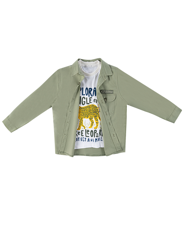 شومیز و بلوز پسرانه مدل جنگلبان 3 1