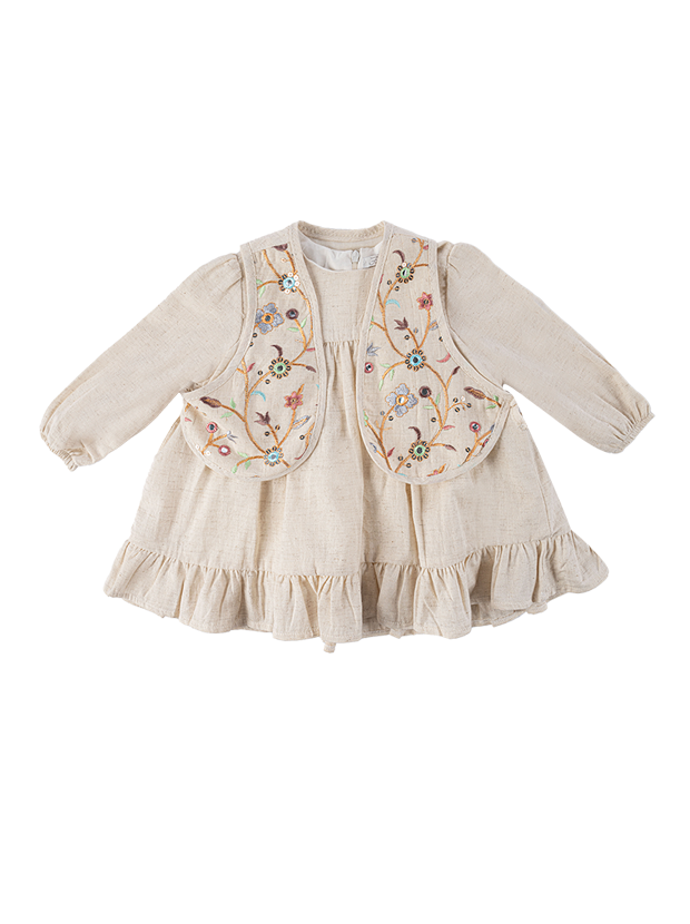 جلیقه و پیراهن دخترانه مدل یاس سلطان 1 1