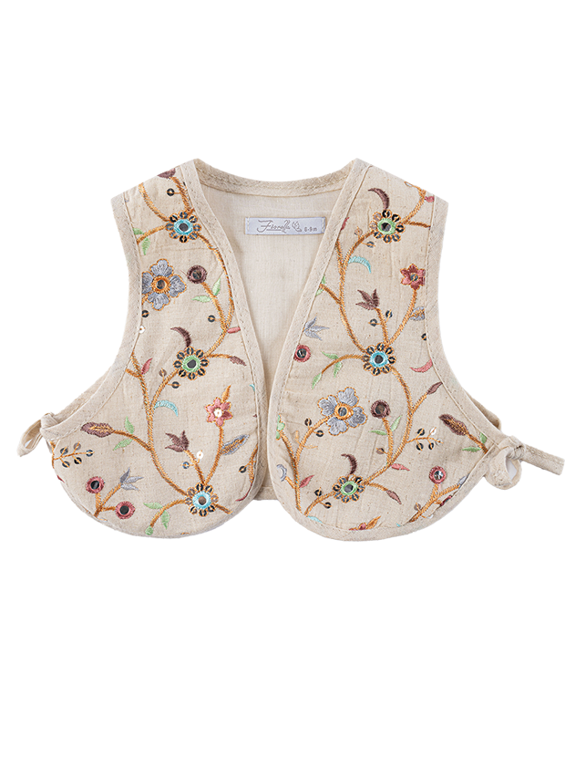 جلیقه و پیراهن دخترانه مدل یاس سلطان 1 5