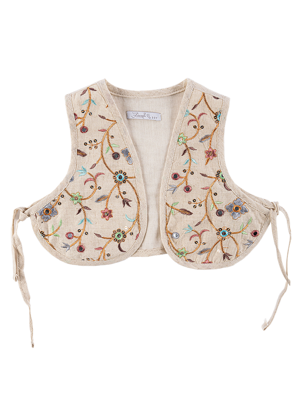 جلیقه و پیراهن دخترانه مدل یاس سلطان 3 6