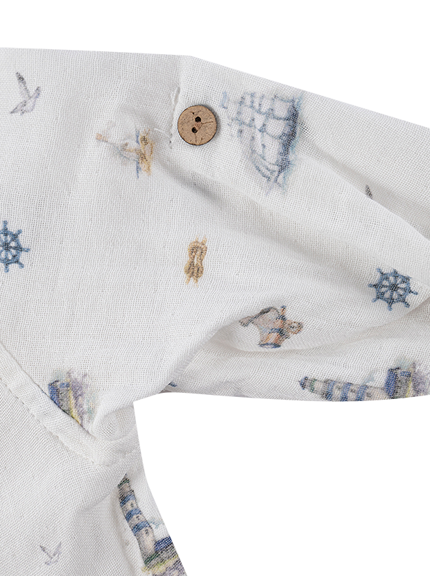 شومیز و شلوارپسرانه مدل کشتی آبی 7