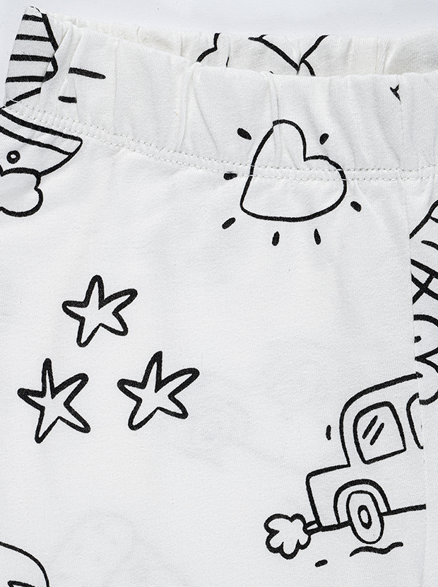 بلوز و شلوار پسرانه مدل سفید و مشکی 6