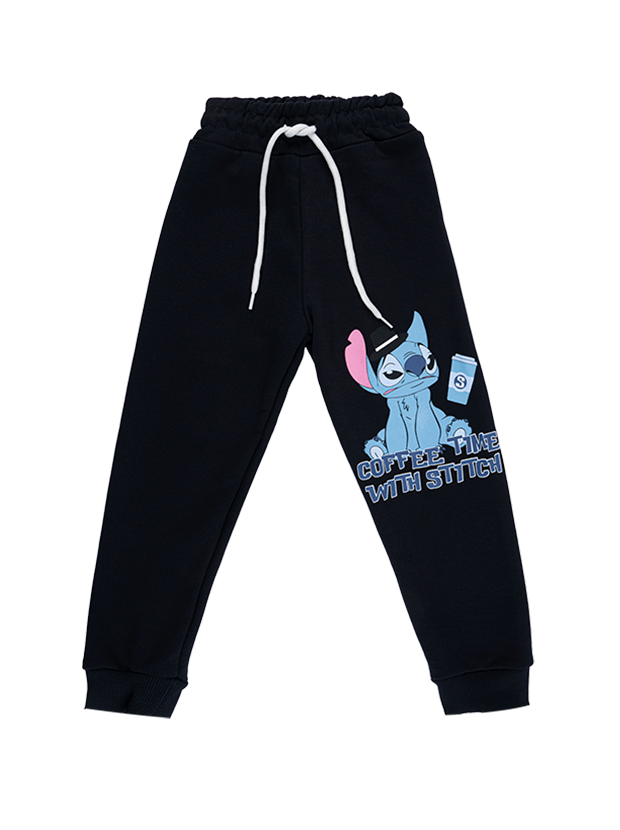 بلوز و شلوار راحتی پسرانه مدل استیچ مشکی 2