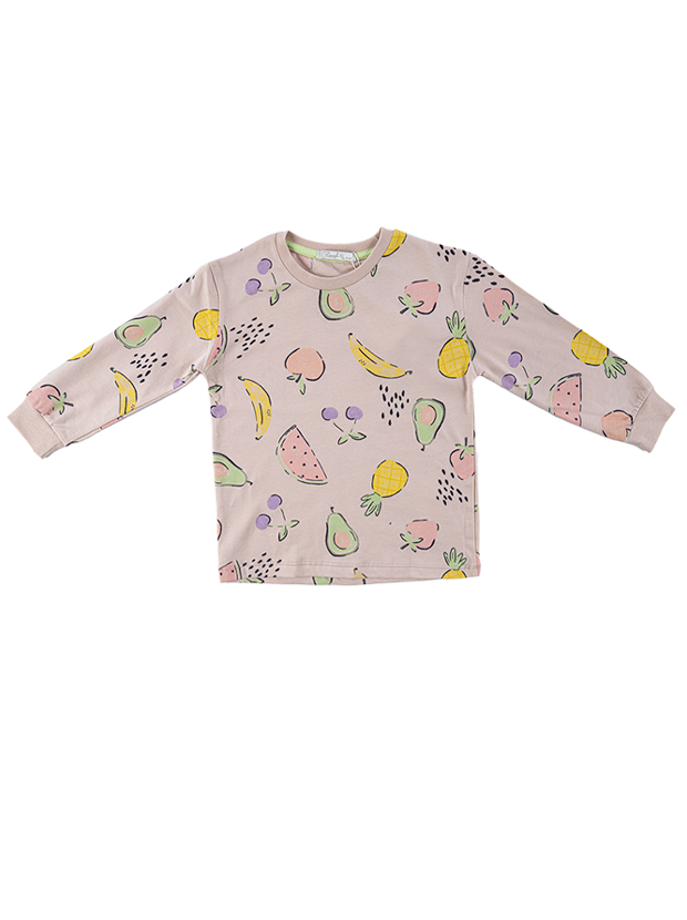 بلوز و شلوار راحتی دخترانه مدل میوه ای 2