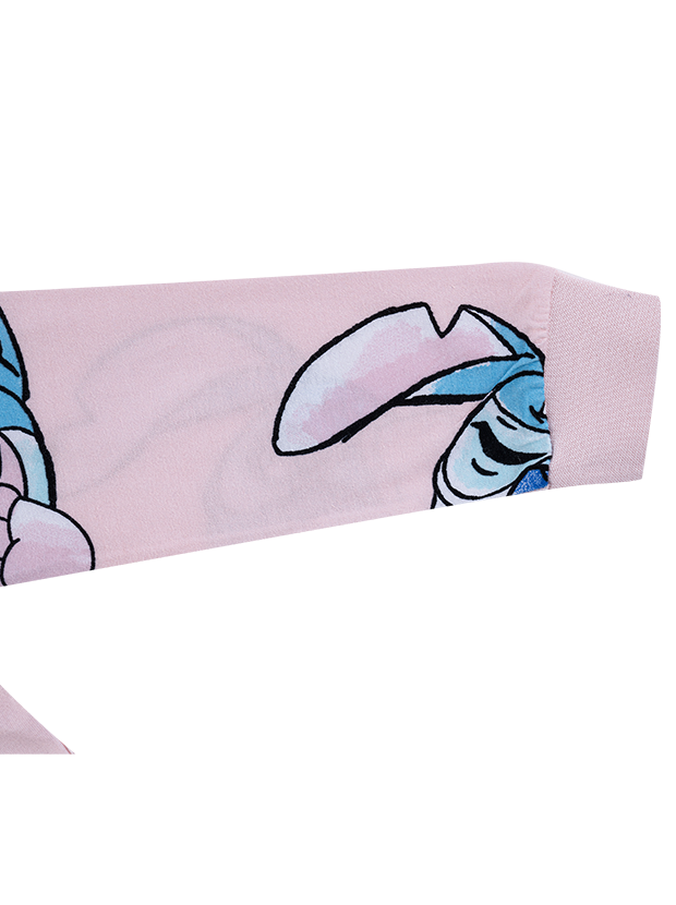 بلوز و شلوار راحتی دخترانه مدل استیچ صورتی 5