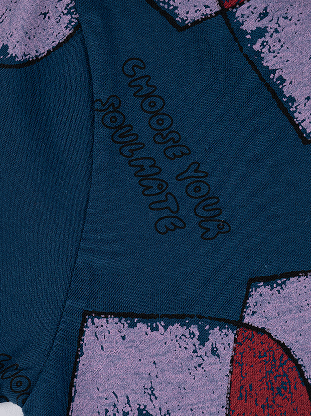 تیشرت و شلواردخترانه مدل قلب بنفش 4