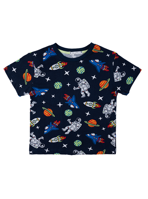 تیشرت و شلوار راحتی پسرانه مدل فضایی 2