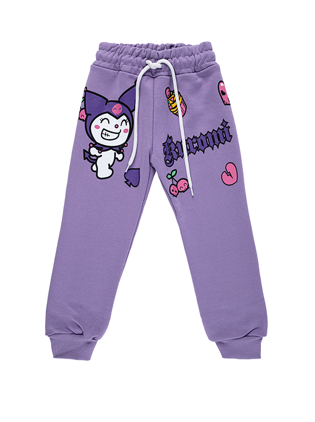 بلوز و شلوار راحتی دخترانه مدل کرومی بنفش 4