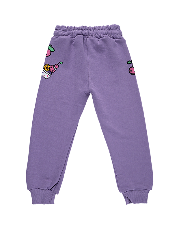 بلوز و شلوار راحتی دخترانه مدل کرومی بنفش 5