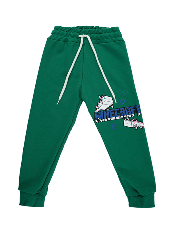 بلوز و شلوار پسرانه مدل ماینکرفت سبز 2