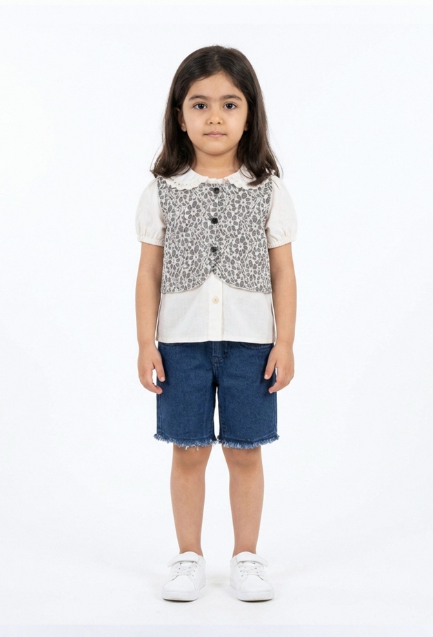 جلیقه و بلوز و شلوارک