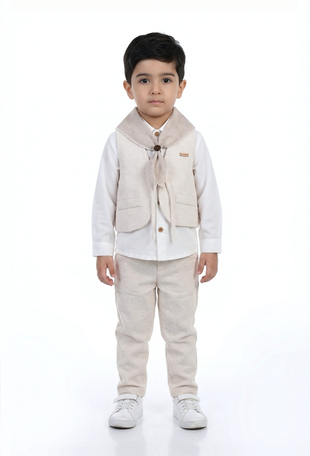 شومیز و جلیقه و شلوار و دستمال گردن