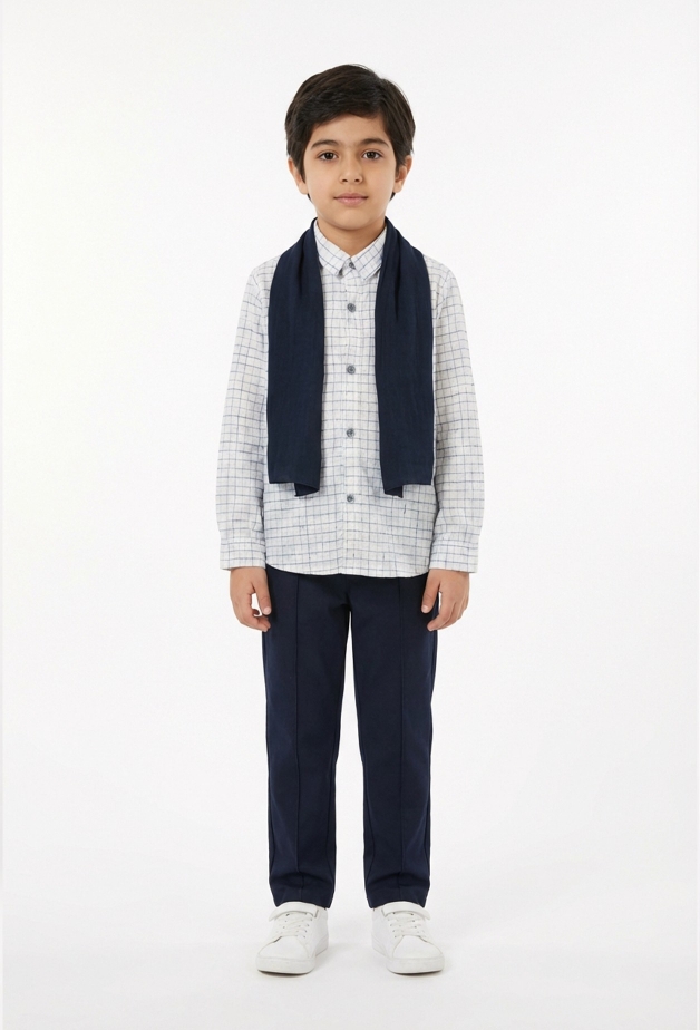 شومیز و شلوار و دستمال گردن