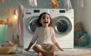 نحوه شست و شوی لباس کودک