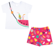 تیشرت و شلوارک دخترانه مدل happy fruits 1