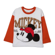 بلوز پسرانه مدل نارنجی Mickey with a hat 2