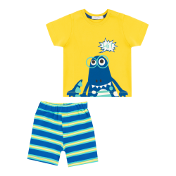 تیشرت و شلوارک نوزادی مدل تمساح