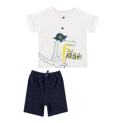 تیشرت و شلوارک نوزادی مدل دزد دریایی