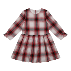 پیراهن دخترانه مدل چهارخانه پریناز