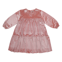 پیراهن دخترانه مدل مخمل درسا 3