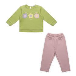 بلوز و لگ دخترانه مدل گلها