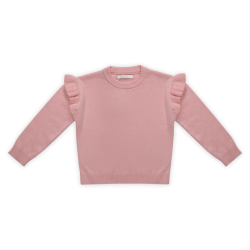 بلوز بافت دخترانه مدل آستین پفی