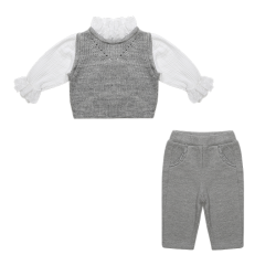 بلوز بافت و شلوار دخترانه مدل پالیز 2