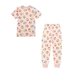 تیشرت و شلوار راحتی دخترانه مدل کاپ کت 1