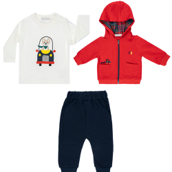 سه تیکه پسرانه مدل سگ ماشیندار