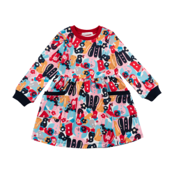 پیراهن دخترانه مدل حروف رنگی