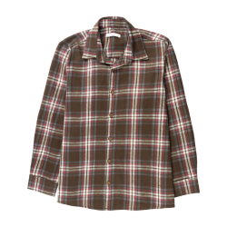 شومیز پسرانه مدل چهارخانه قهوه ای 3