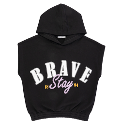 هودی وست دخترانه مدل شجاع