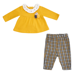 بلوز و شلوار دخترانه مدل گلدونه