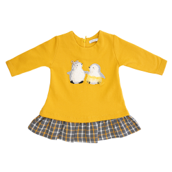 پیراهن دخترانه مدل دو پنگوئن 2