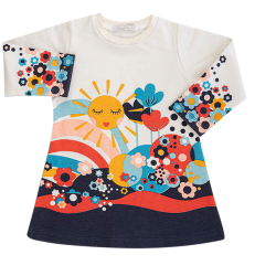 پیراهن دخترانه مدل رنگین کمونی