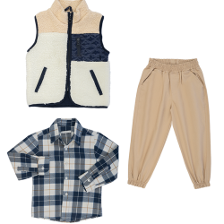 سه تیکه پسرانه مدل تدی چند رنگ